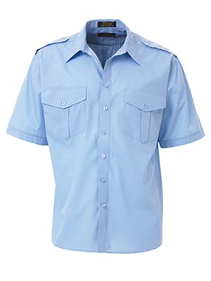 Bisley B71526-Epaulette Shirt - Short Sleeve - Click Image to Close