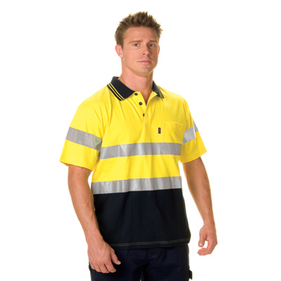 DNC 3915-200gsm HiVis Cool-Breeze Cotton Jersey Polo with 3M R/T