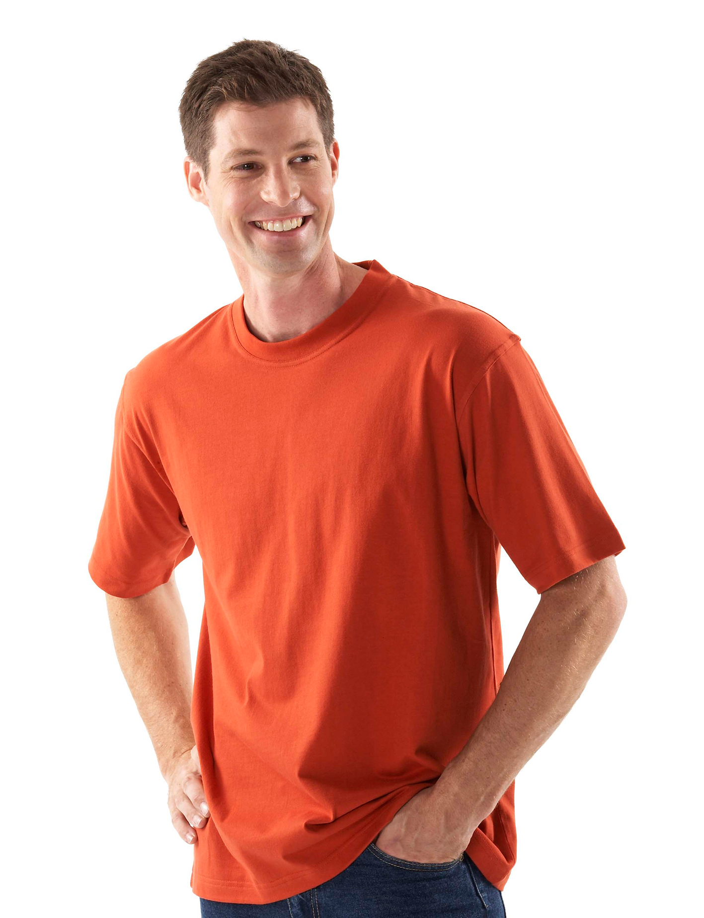 JB's Wear V-Neck 100% Cotton Tee – 190gsm Ring Spun Jersey, Classic Fit