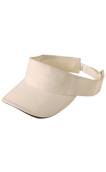 WinningSpirit CH49-Polo twill visor with or without sandwich, Cr