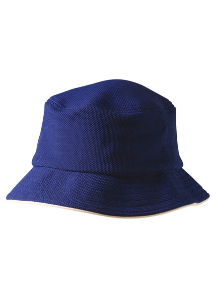 WinningSpirit CH71-Pique mesh with sandwich trim bucket hat