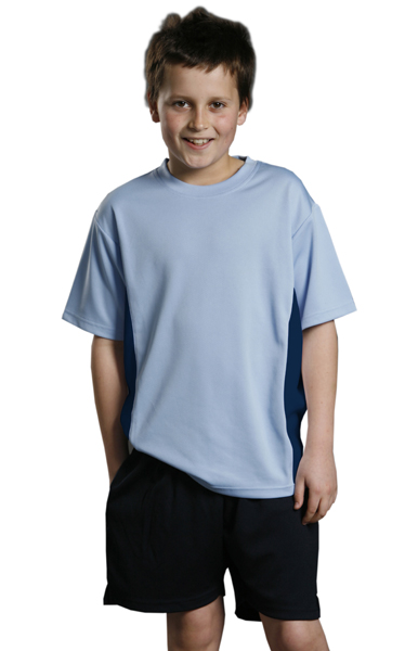 WinningSpirit TS12K-Kids’ CoolDry® Contrast Tee - Click Image to Close