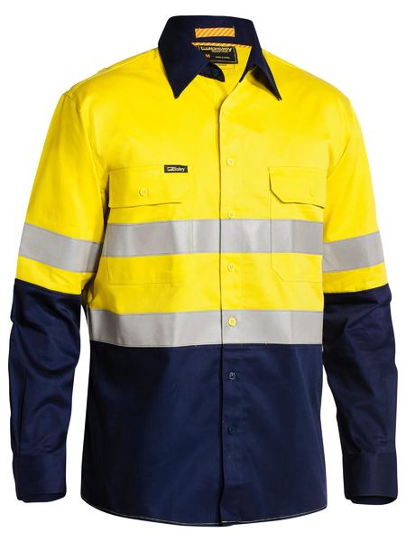 Bisley BS6448T-Hi Vis INDUSTRIAL COOL VENT Shirt 3M Tape - Click Image to Close