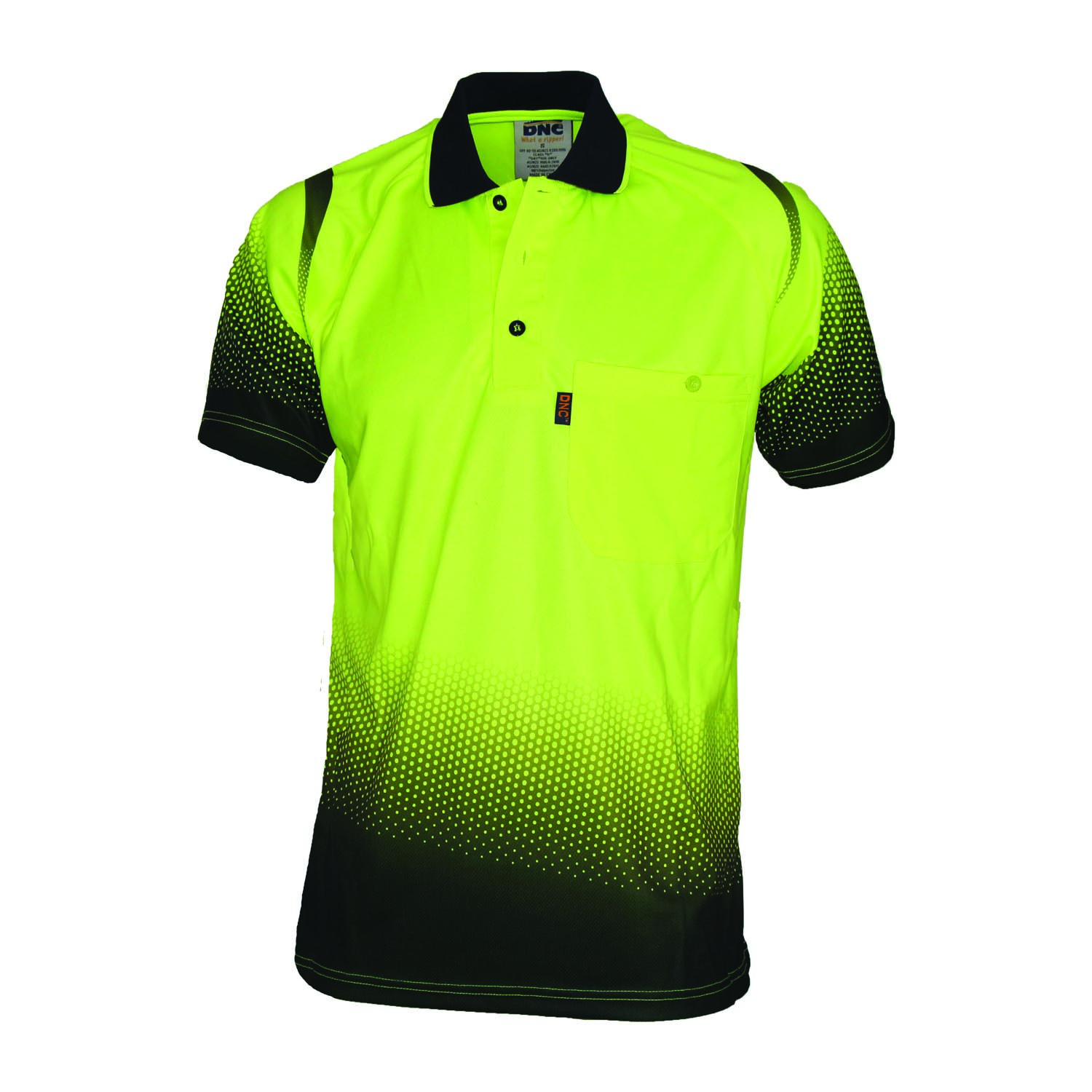 DNC 3568-Hivi sublimated ocean polo S/S - Click Image to Close