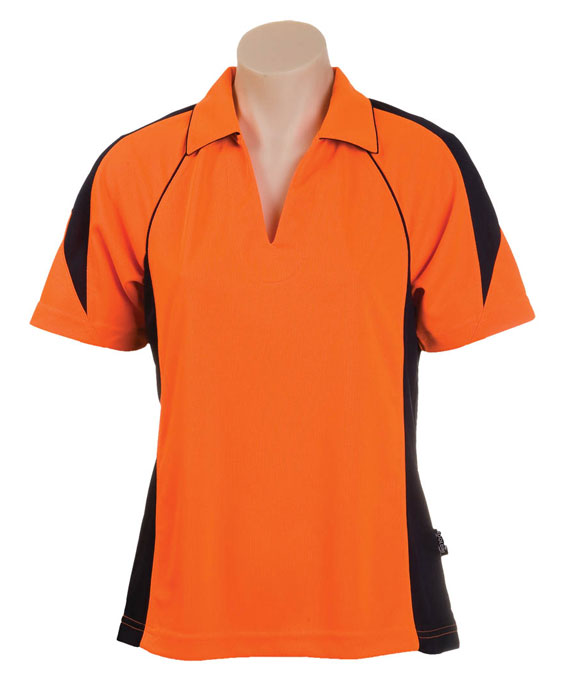 Auspirit 434H-OLYMPIKOOL Hi-Viz 160gm KOOLDRI LADIES POLO