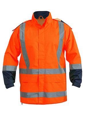 Bisley   BJ6967T- Hivi rain shell jacket with R/T