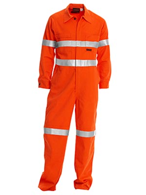 Bisley BC8001-Fire Retardant Coverall 3M FR Reflective Tap - Click Image to Close