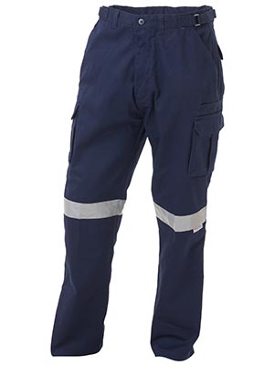 Bisley BPC6007T-8 Pocket Cargo Pant 3M Reflective Tape