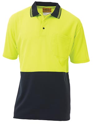 Bisley BK1234- 2 Tone Hi Vis Polo Shirt - Short Sleeve - Click Image to Close