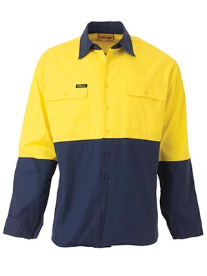 Bisley BS6895-2 Tone Hi Vis Cool Lightweight Mesh Ventilated Dri - Click Image to Close