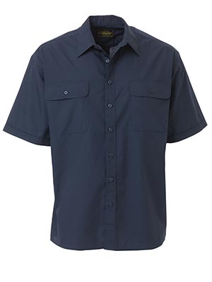 Bisley BS1526-Permanent Press Shirt - Short Sleeve - Click Image to Close