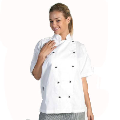 DNC 1101-200gsm Polyester CottonTraditional Chef Jacket, S/S