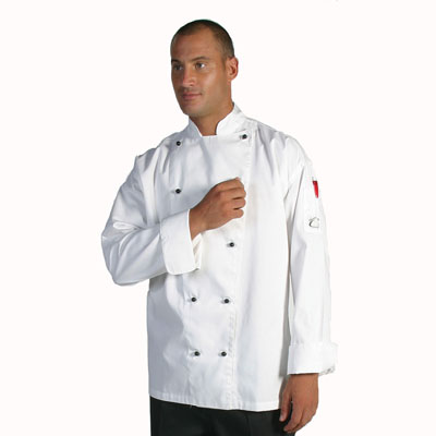 DNC 1102-200gsm Polyester CottonTraditional Chef Jacket, 10 Matc - Click Image to Close