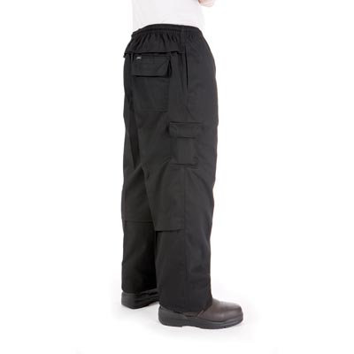 DNC 1506-200gsm Polyester Cotton Drawstring Cargo Chef Pants - Click Image to Close