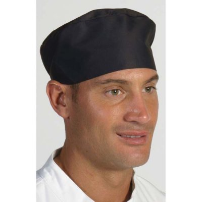DNC 1602-200gsm Polyester Cotton Flat Top Chef Hat