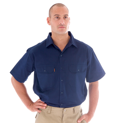 DNC 3201-190gsm Cotton Drill Work Shirt- S/S