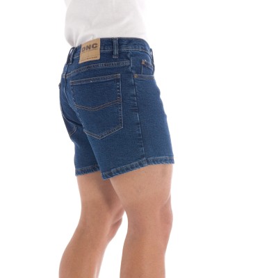 DNC 3309-13.75OZ Denim Stretch Shorts - Click Image to Close