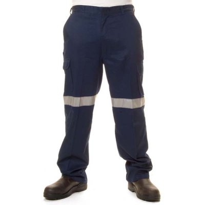 DNC 3326-190gsm Lightweight Cotton Cargo Pants with 3M R/Tape