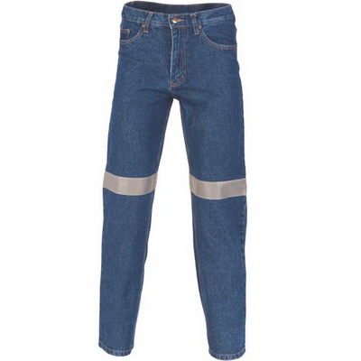 DNC 3347-13.75OZ Taped Stretch Jeans, 3M8906 R/Tape - Click Image to Close