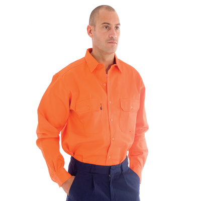 DNC 3402-190gsm Patron Saint® Flame Retardant Drill Shirt, L/S