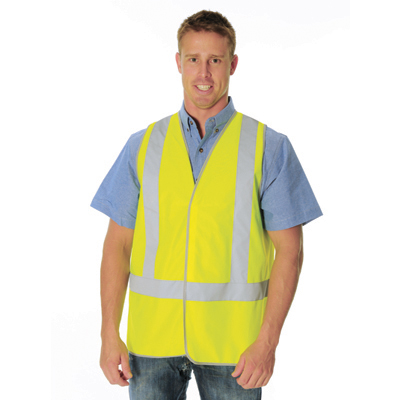 DNC 3804-Day & Night Safety Vest with H Pattern Generic R/Tape