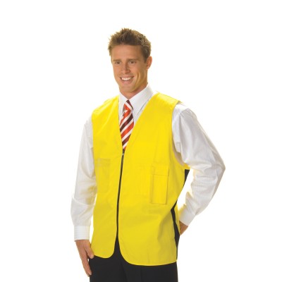 DNC 3808-190gsm Daytime Cotton Safety Vest - Click Image to Close