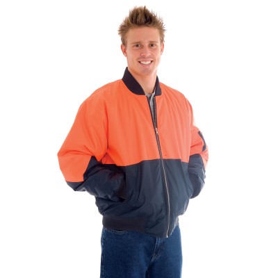 DNC 3861-300D Polyester/PU HiVis Two Tone Flying Jacket - Click Image to Close