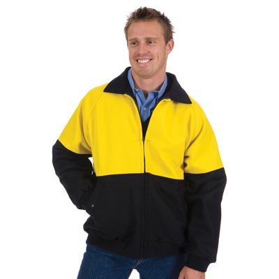 DNC 3869-21OZ 90% Wool Blend HiVis Two Tone Bluey Jacket - Click Image to Close