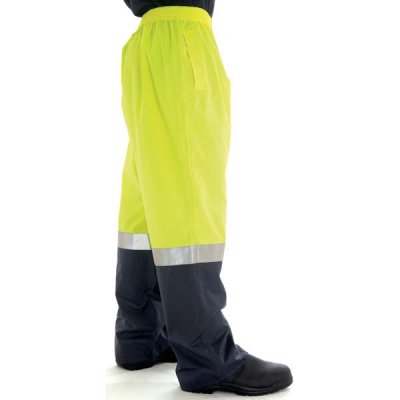 DNC 3880-190D Polyester/PU HiVis Two Tone Light Weight Rain Pant