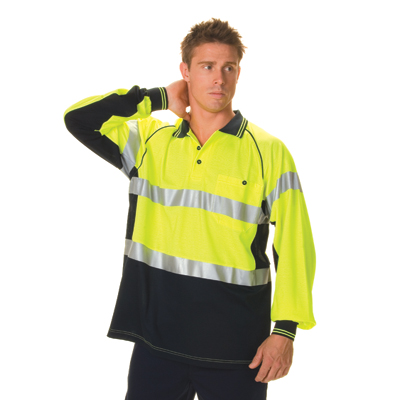 DNC 3920-185gsm HiVis Cool-Breeze Cotton Back Side Mesh Panel Po