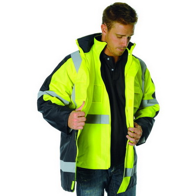 DNC 3998-200D Polyester/PVC HiVis 2 Tone D/N "6 in 1" Contrast - Click Image to Close