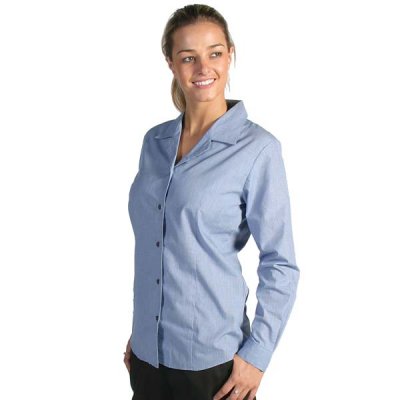 DNC 4256-115gsm 50% Cotton, 50% Polyester Ladies Revere Collar M - Click Image to Close