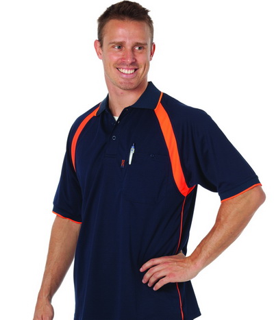 DNC 5216-175gsm Cool Breathe Contrast Polo Shirt, S/S - Click Image to Close