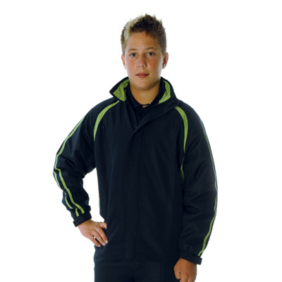 DNC 5517-75D Polyester Kids Ribstop Athens Track Top