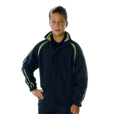 DNC 5517-75D Polyester Kids Ribstop Athens Track Top - Click Image to Close