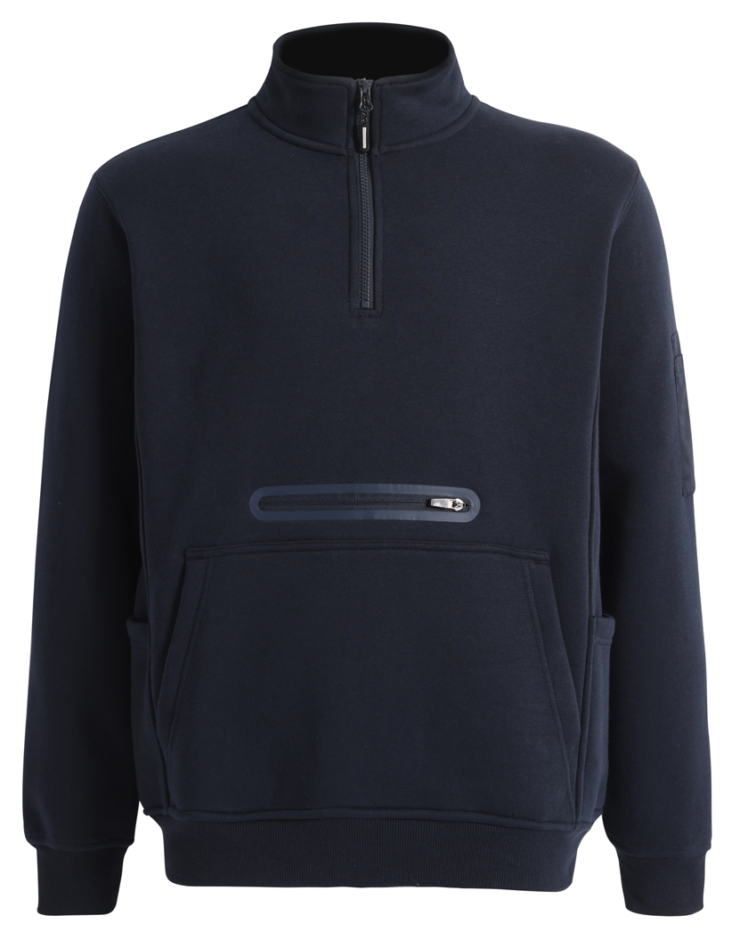WinningSpirit FL15-Premium Fleece Half Zip Work Sweat