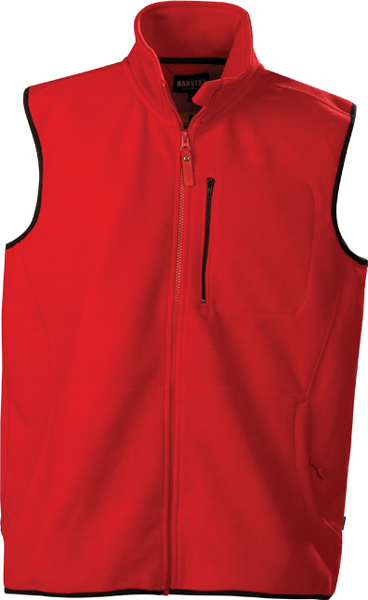 James Harvest Pasadena-Unisex wind-block fleece vest in a double