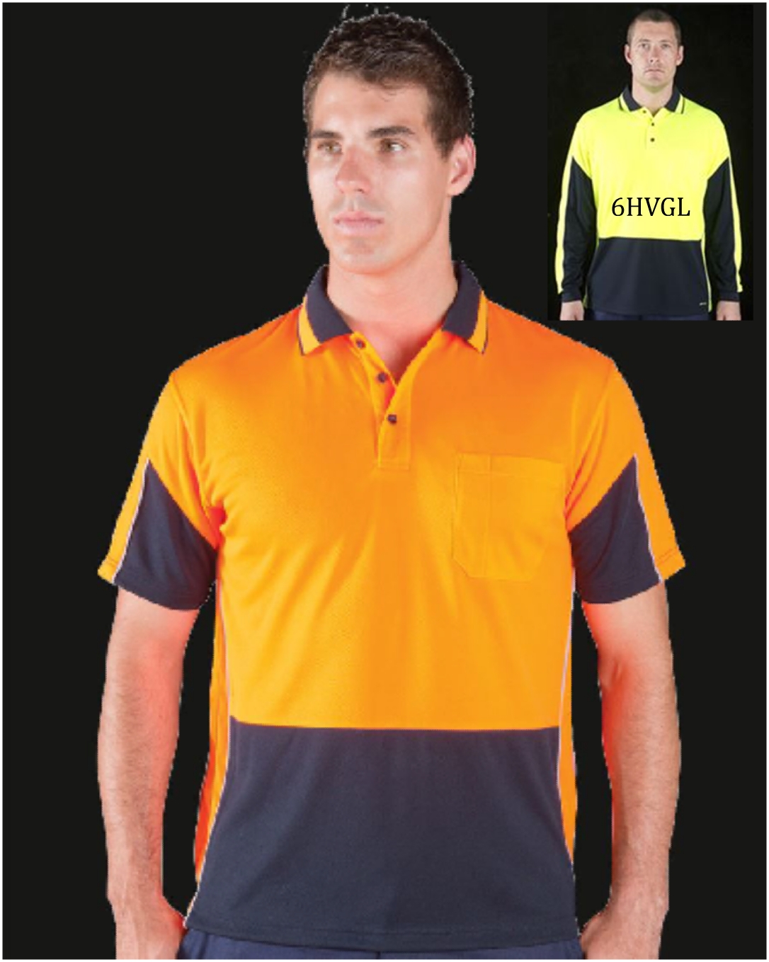 JBswear 6HVGS-JBs HI VIS S/S GAP POLO - Click Image to Close