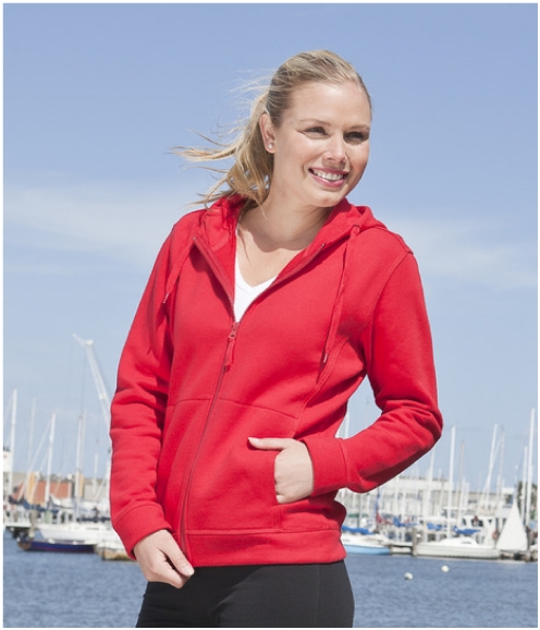 JBswear 3HJ1-JBs Ladies Full Zip Fleecy Hoodie - Click Image to Close