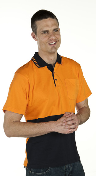 JBswear 6CPHV-JBs HI VIS S/S COTTON POLO