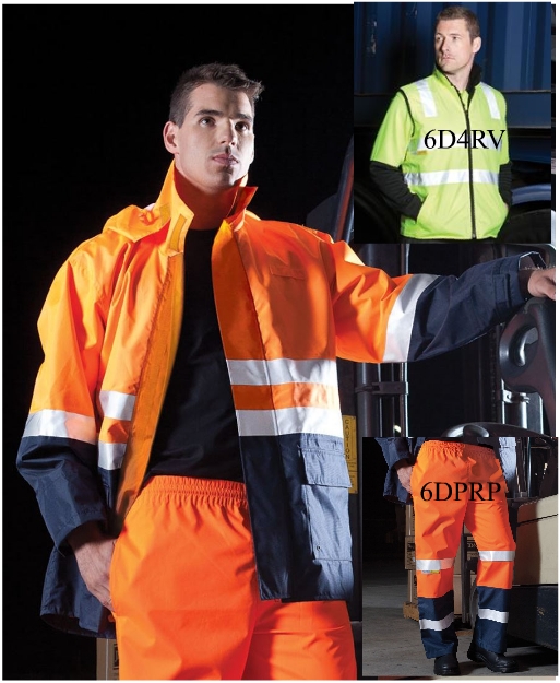 JBswear 6DNLL-JBs HI VIS (D+N) LONG LINE JACKET - Click Image to Close