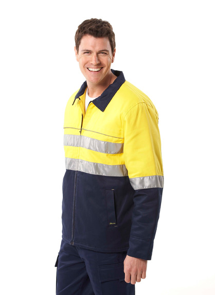 JBswear 6HDCJ-JBs HI VIS (D+N) COTTON JACKET - Click Image to Close