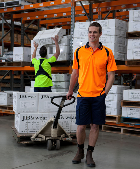 JBswear 6HPPS-JBs HI VIS S/S POINT POLO - Click Image to Close