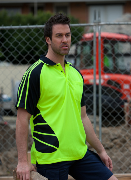 JBswear 6HSP-JBs HI VIS S/S SPIDER POLO