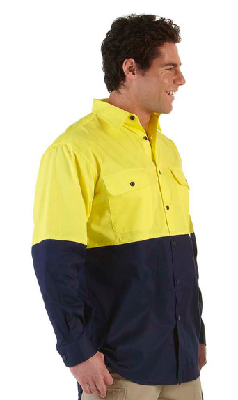 JBswear 6HWSL-JBs HI VIS L/S 150G SHIRT