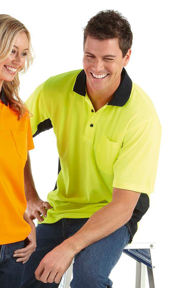 JBswear 6SPHS-JBs HI VIS S/S SPORT POLO - Click Image to Close