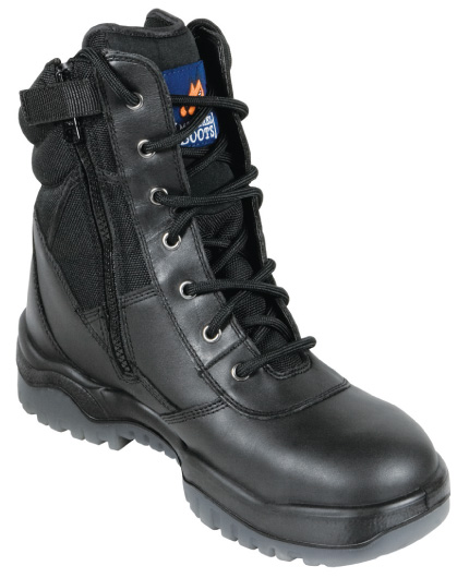 MongrelBoots 251020-Black ZIP SIDE H/LEG Safety - Click Image to Close
