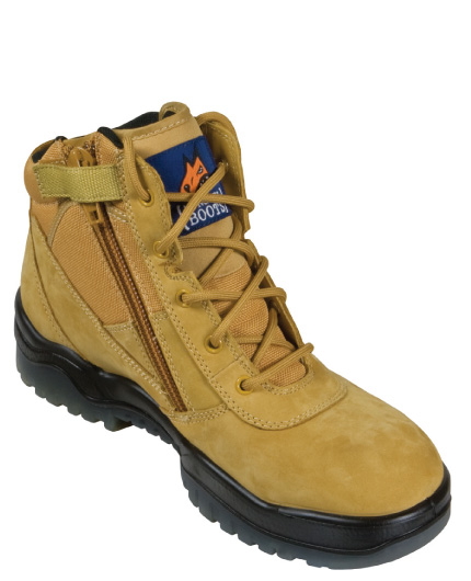 MongrelBoots 261050-Weat ZIP Side Ankle Safety