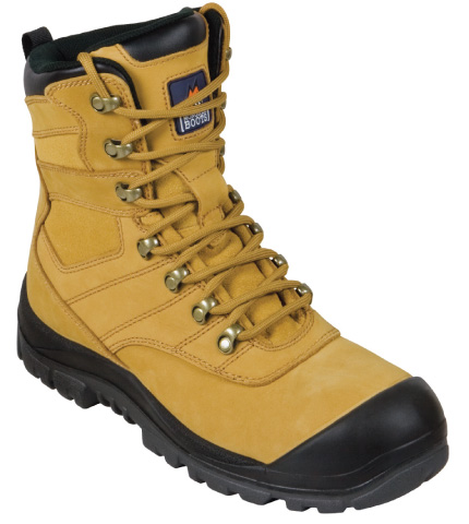 MongrelBoots 550050-WHEAT HIGH LEG SAFETY, PU/Rubber - Click Image to Close
