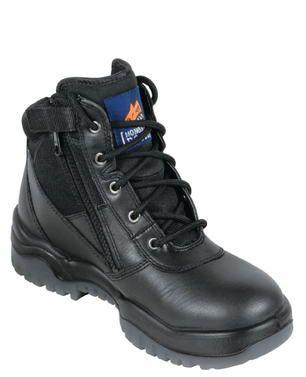 MongrelBoots 261020-Black Kip Boot Zipsider